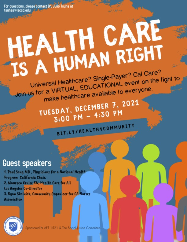 Health Care Is A Human Right !!! (12 7 2021) 